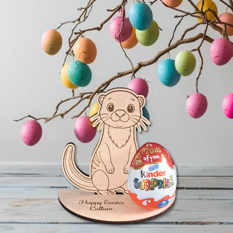 Cute Animal Personalised Creme Egg Holders, Personalised Animal Easter Egg Holders, Kids Kinder Egg Holders - Image 12