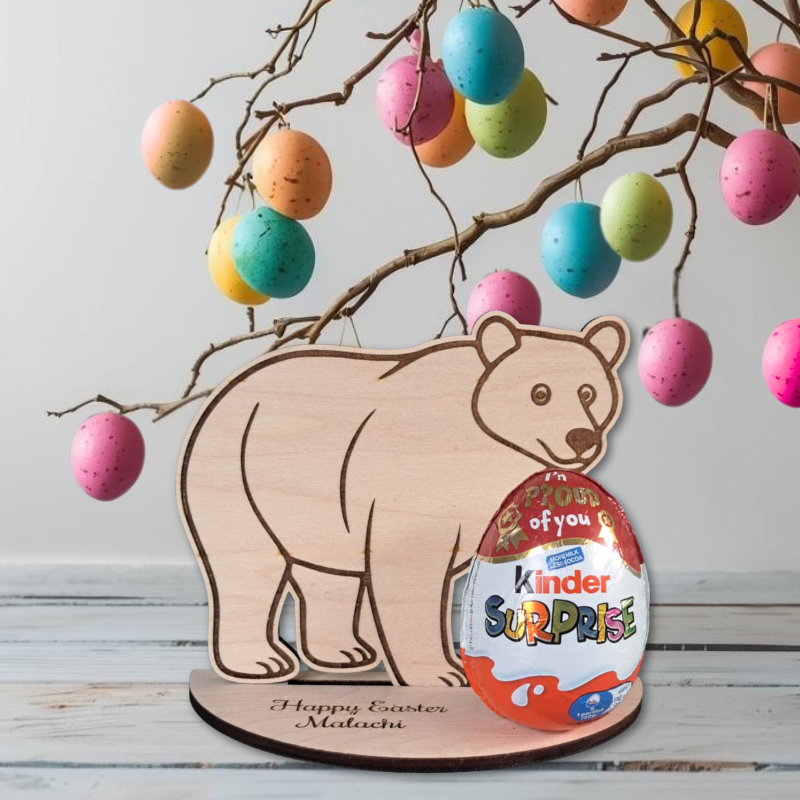 Cute Animal Personalised Creme Egg Holders, Personalised Animal Easter Egg Holders, Kids Kinder Egg Holders - Image 2