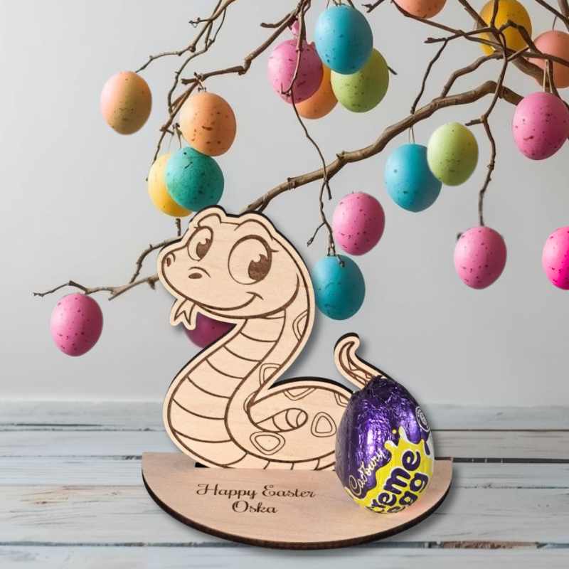 Cute Animal Personalised Creme Egg Holders, Personalised Animal Easter Egg Holders, Kids Kinder Egg Holders - Image 4