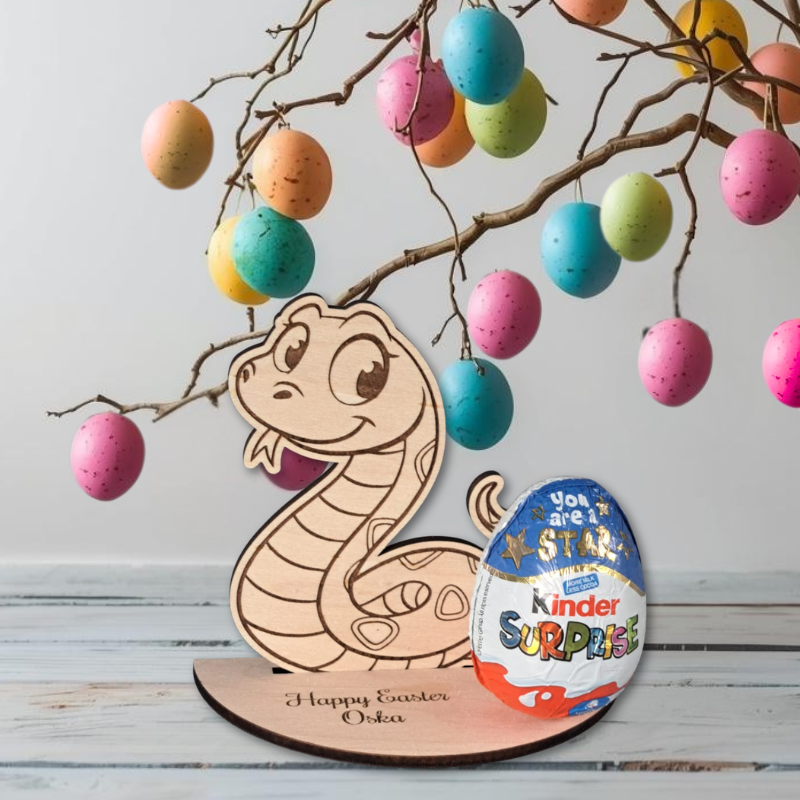 Cute Animal Personalised Creme Egg Holders, Personalised Animal Easter Egg Holders, Kids Kinder Egg Holders - Image 5