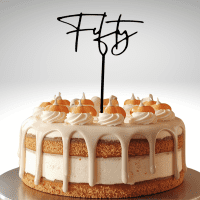 Fiftieth Birthday cake topper