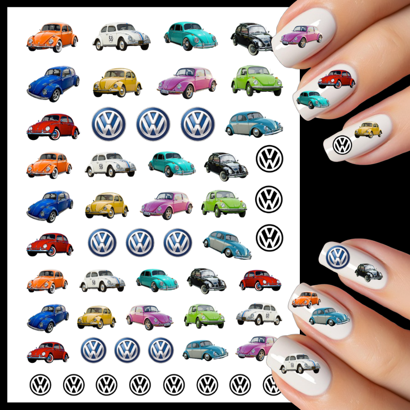 VW Beetle water decals