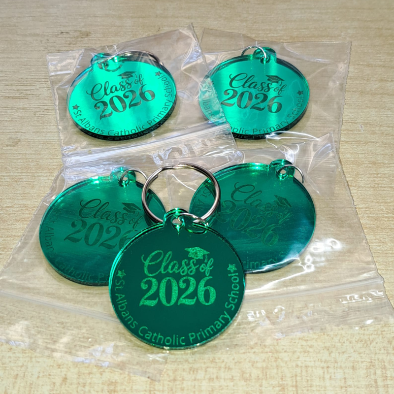 Year 6 School Leavers Personalised Gifts Teacher Pupil Gifts School Leavers 2026 Keyrings, Graduation 2026 Keyrings, Class Of 2026 - Image 2