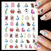 Alice In Wonderland Nail Art Water Decals
