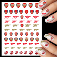 Arsenal Football Club Nail Art Water Decals Arsenal Football Club Water Slide Nail Decals, Arsenal Badge Transfers