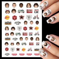 Cartoon Stranger Things Water Decals Design 2