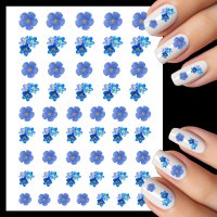 Forget Me Nots Nail Art Water Decals
