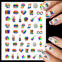 Gay Pride Design 3 Nail Art Water Decals