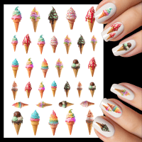 Ice Cream Nail Art Water Decals