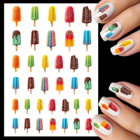 Ice Lolly Nail Art Water Decals