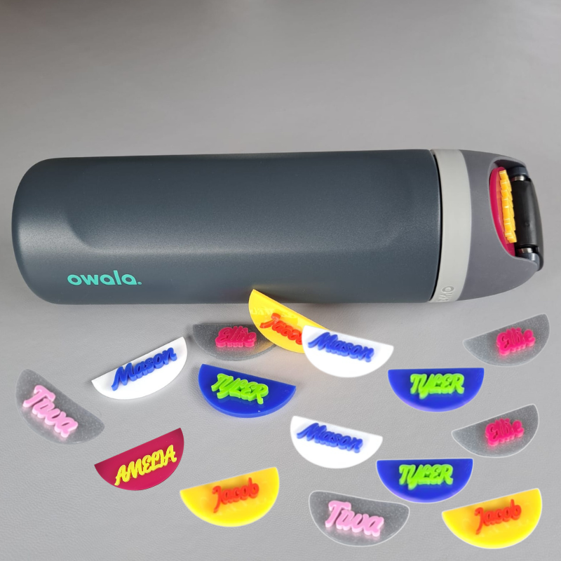 Owala Water Bottle Name Tags Personalised Owala FreeSip Name Plates Owala Name Plates - Image 5