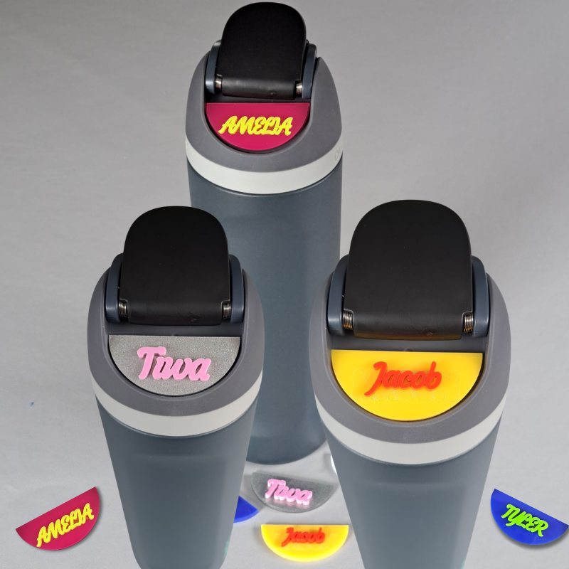 Owala Water Bottle Name Tags Personalised Owala FreeSip Name Plates Owala Name Plates - Image 4