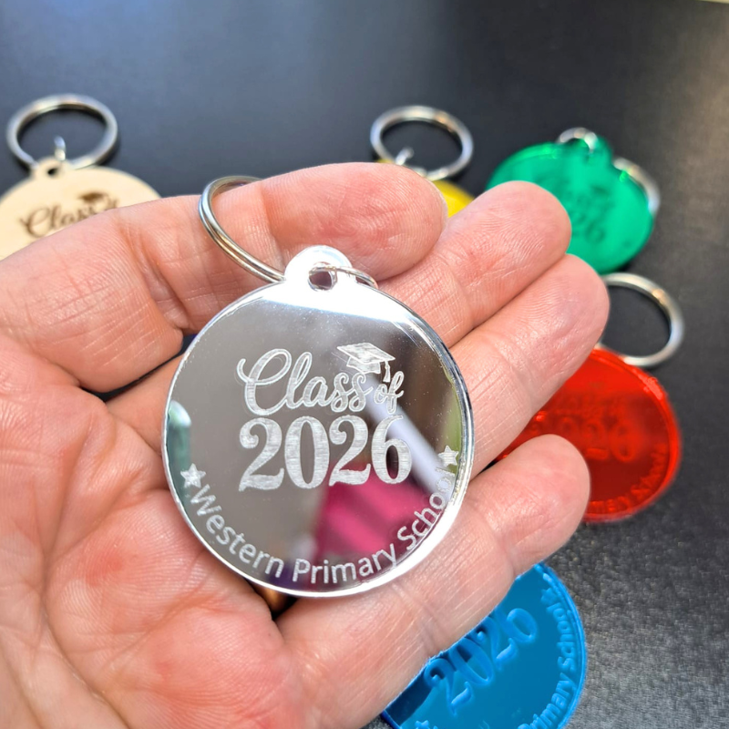 Year 6 School Leavers Personalised Gifts Teacher Pupil Gifts School Leavers 2026 Keyrings, Graduation 2026 Keyrings, Class Of 2026 - Image 3