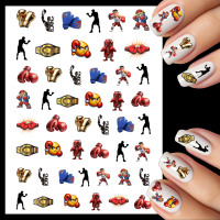 Boxing Water Decals, Boxing Nail Art Water Decals, Boxing Water Slide Transfers