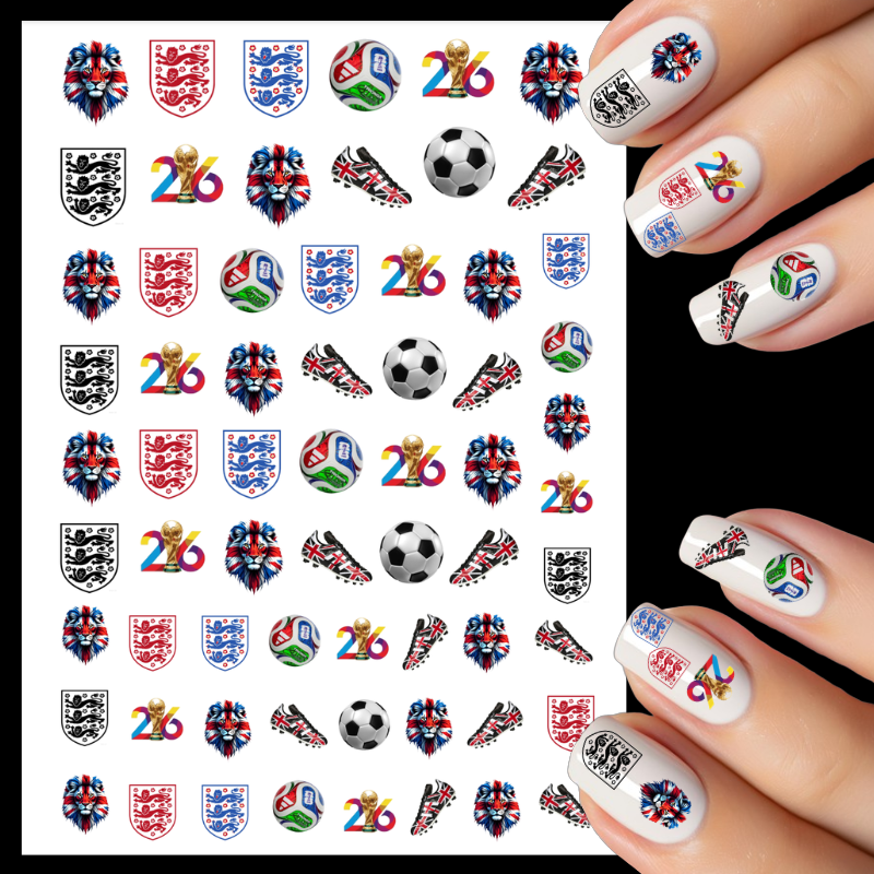 England Football Water Decals