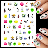 Golf Nail Art Water Decals