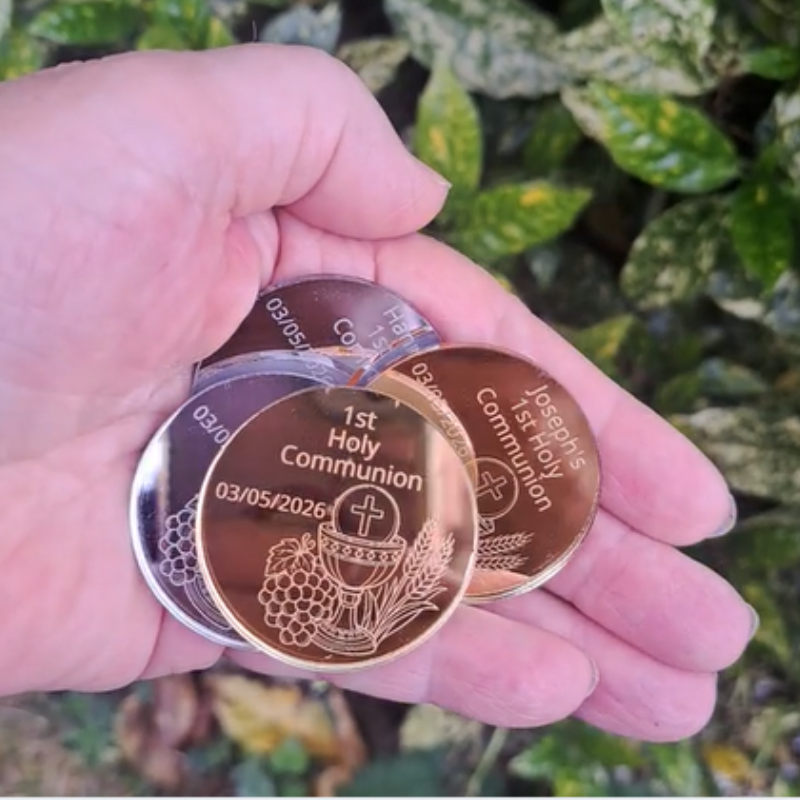 Personalised First Holy Communion Coins, Holy Communion Momento Keepsakes, 1st Communion Souvenirs Keepsakes - Image 2