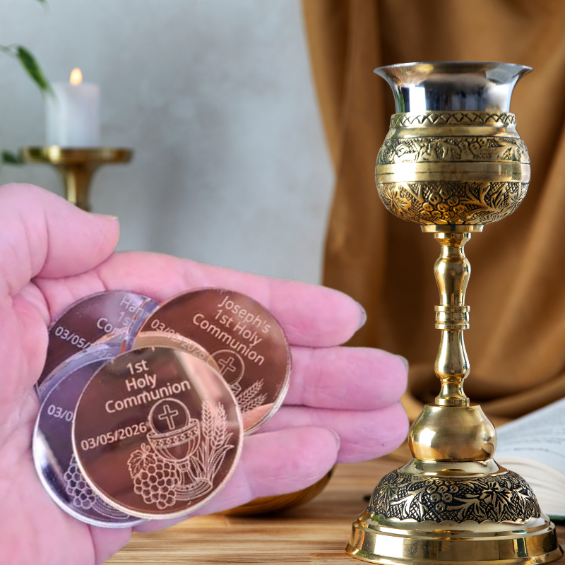 Personalised First Holy Communion Coins, Holy Communion Momento Keepsakes, 1st Communion Souvenirs Keepsakes - Image 3