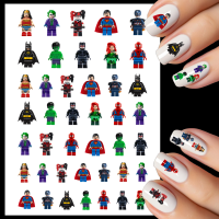 Lego Super Heroes Nail Art Water Decals