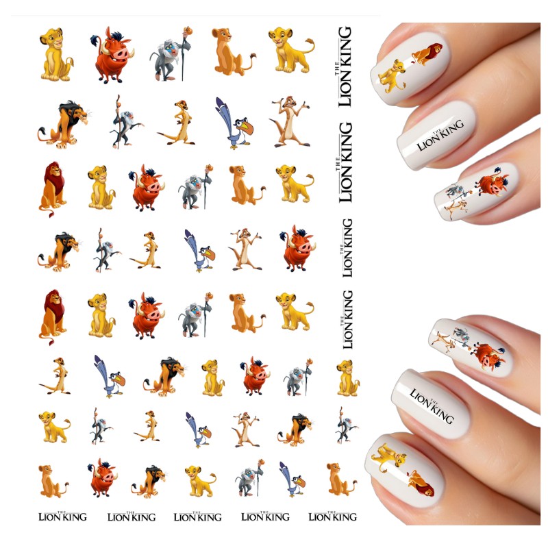Lion King water decals