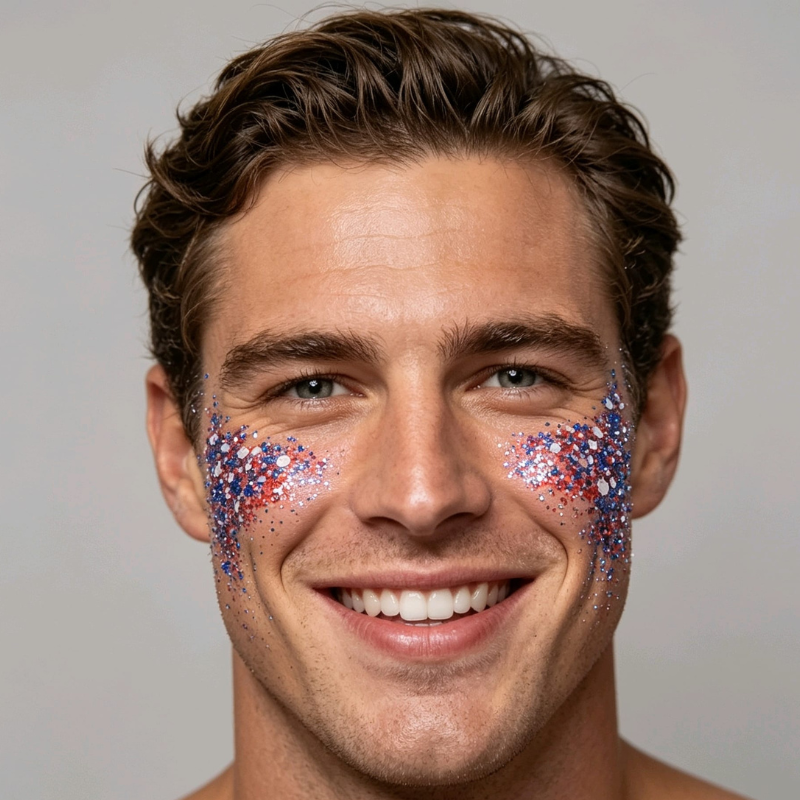 England World Cup Glitter Gel Festival Face And Body Glitter Gel Colour 39, Kids Festival Make Up - Image 3