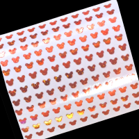 Mickey Mouse Head Burnt Orange Stickers