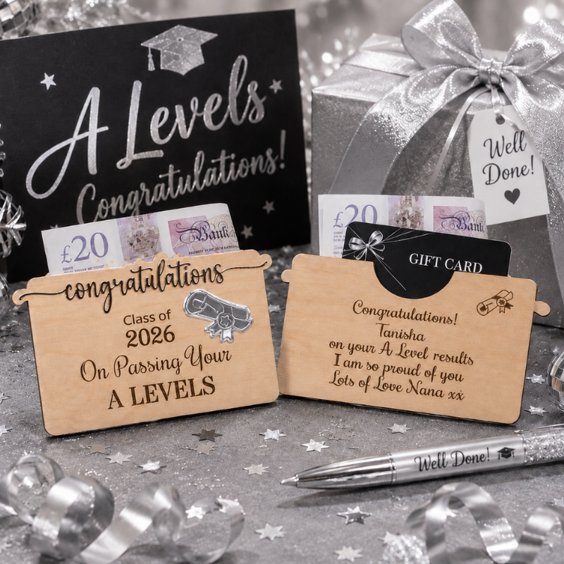 Personalised A Level Gift Card Holders Personalised Congratulations A Levels Money Holders Class Of 2026 - Image 4
