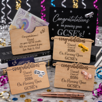 GCSE's Wooden Card & Money Holder