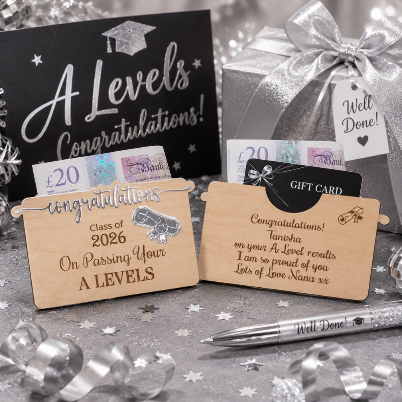 Personalised A Level Gift Card Holders Personalised Congratulations A Levels Money Holders Class Of 2026 - Image 4
