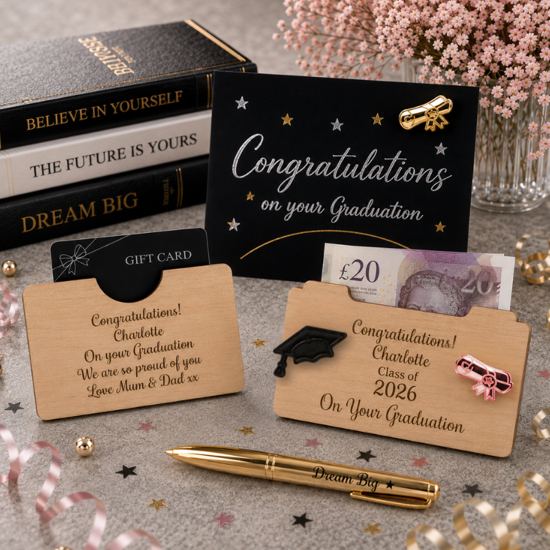 Personalised Graduation Gift Card Holders Personalised Congratulations Graduation Money Holders Class Of 2026 - Image 3