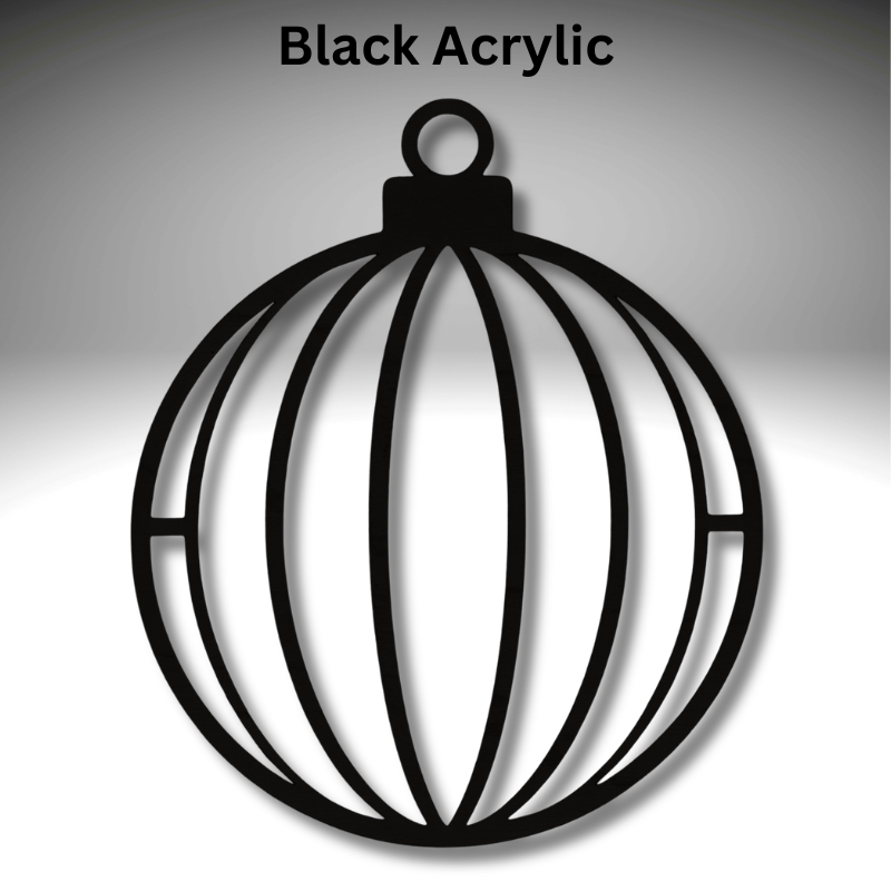 Xmas Baubles Resin Art Templates Xmas Bauble Wood Cut Outs Christmas Suncatcher Craft Blanks - Image 2