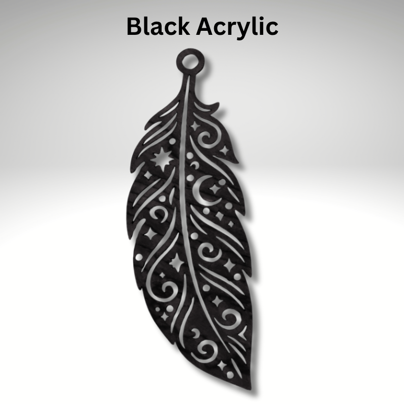 Feather Resin Art Templates Feather Wood Cut Outs Feather Suncatcher Craft Blanks - Image 3