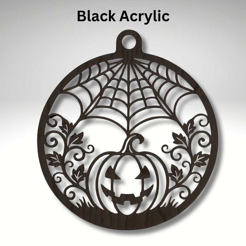 Spiders Web Pumpkin Resin Art Templates Halloween Wood Cut Outs Halloween Pumpkin Suncatcher Craft Blanks - Image 3