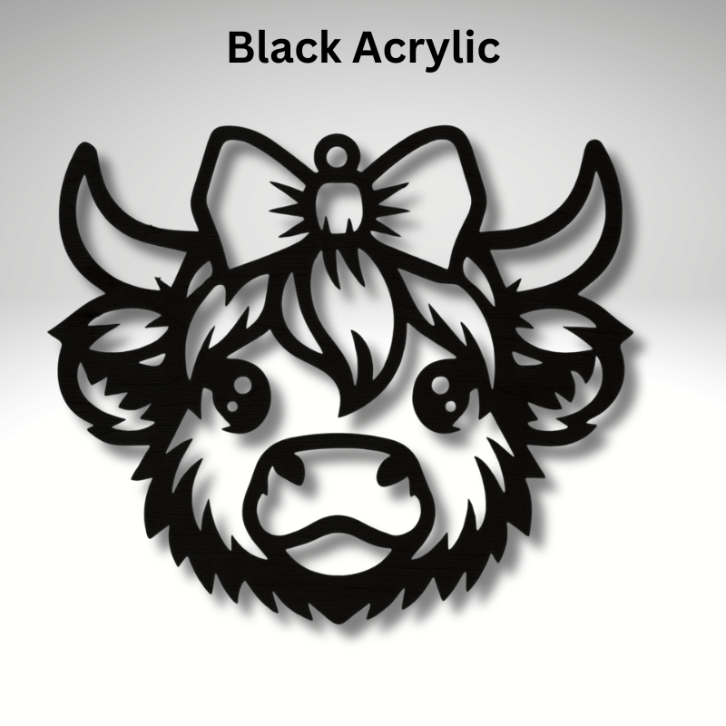 Highland Cow Resin Art Templates Highland Cow Wood Cut Outs Highland Cow Suncatcher Blanks - Image 3
