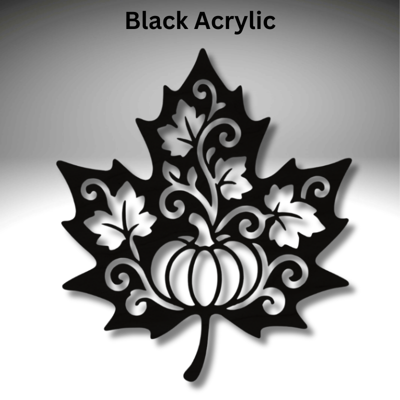 Maple Leaf Resin Art Templates Halloween Pumpkin Cut Outs Maple Leaf Halloween Suncatcher Craft Blanks - Image 3