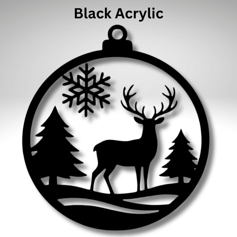 Reindeer Resin Art Templates Christmas Reindeer Wood Cut Outs Reindeer Suncatcher Craft Blanks - Image 3