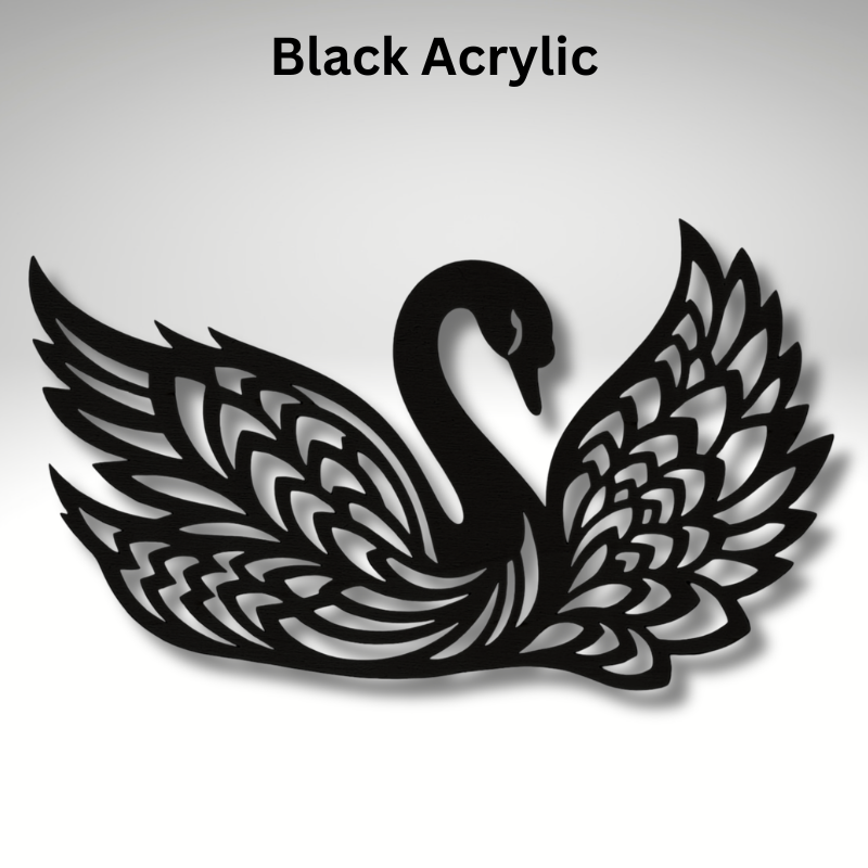 Swan Resin Art Templates Swan Wood Cut Outs Swan Suncatcher Craft Blanks - Image 3