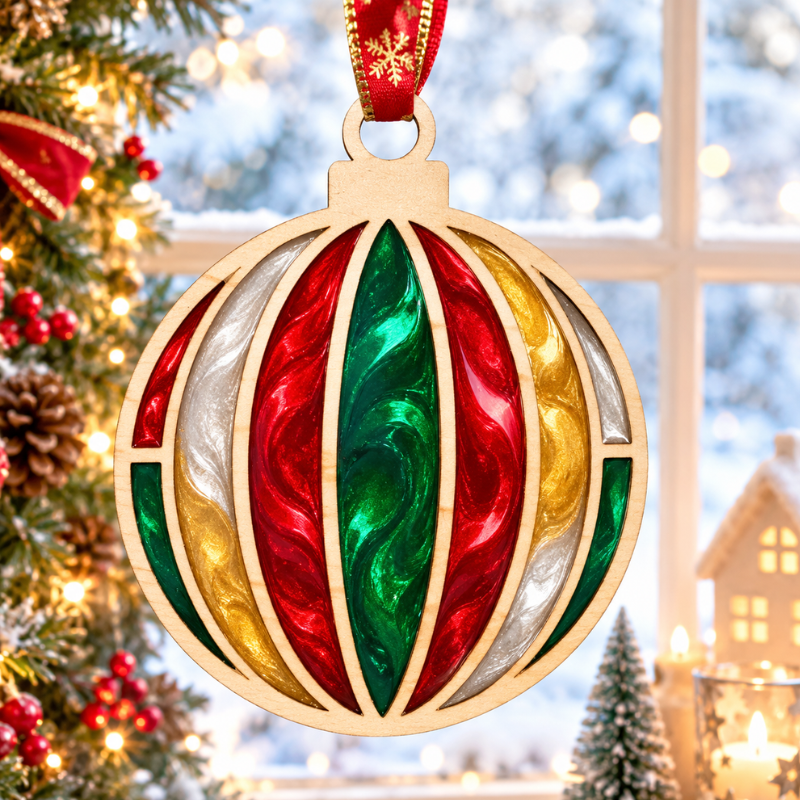 Christmas Bauble Suncatcher