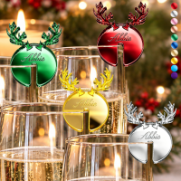 Reindeer Christmas Drink Marker Charms