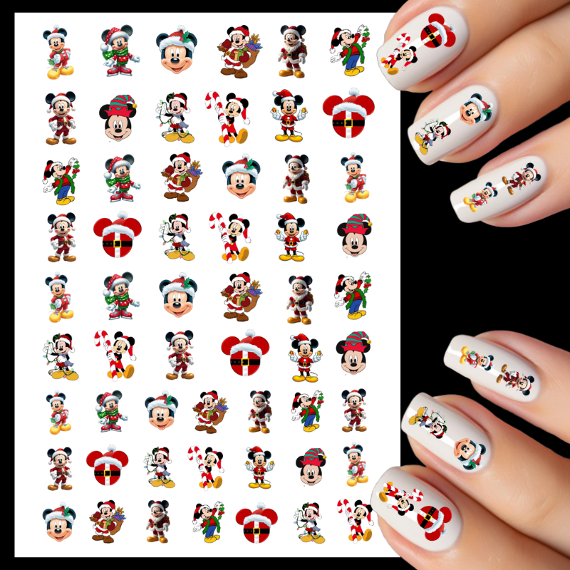 Mickey Mouse Xmas Water Decals