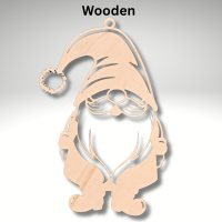 Wooden Gnome Suncatcher