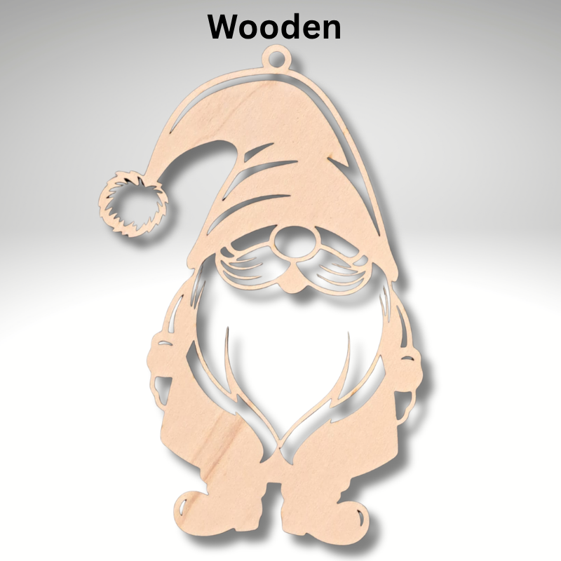 Wooden Gnome Suncatcher