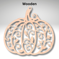 Wooden Halloween Pumpkin Suncatcher