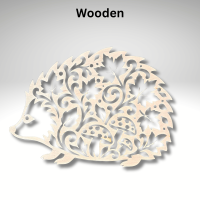 Wooden Hedgehog Suncatcher
