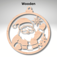 Wooden Santa Suncatcher