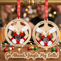 Mrs Claus Wooden And Acrylic Christmas Bauble